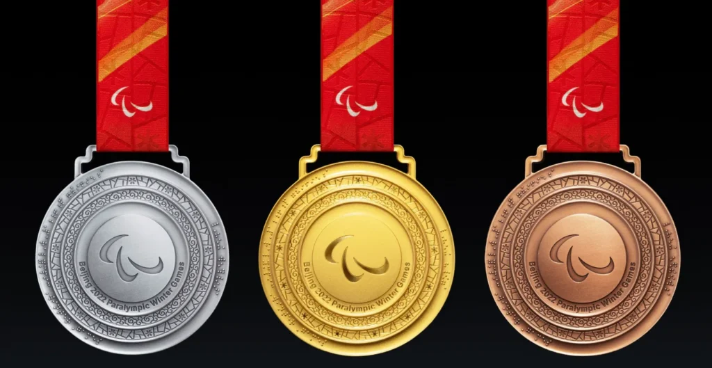 Talviste paraolümpiamängude medali tagakülg